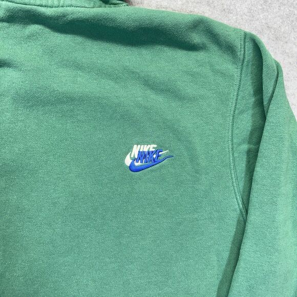 Nike Hoodie Sportswear Essentials+ Mens M Med Green Sweatshirt Swoosh DM8882-350 - Picture 10 of 13